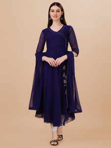 KGDR TRENDZ Women Solid Anarkali Kurta Buy KGDR TRENDZ Women