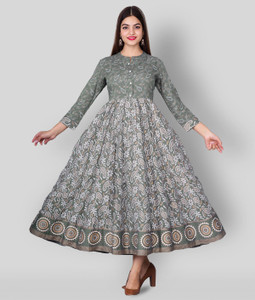 Cotton anarkali top kurtis online