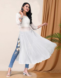 Long designer kurti on flipkart clearance