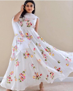 LF Fashion Women Gown White Dress Buy LF Fashion Women Gown White Dress Online at Best Prices in India Flipkart