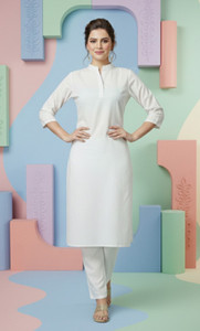 Women Solid Flared Kurta