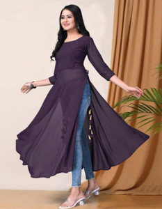 Long kurti with jeans flipkart top