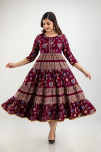 RR SA KURTIS Women Printed Gown Kurta Buy RR SA KURTIS Women Printed Gown Kurta Online at Best Prices in India Flipkart