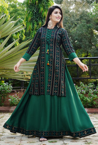 Green kurti flipkart hot sale