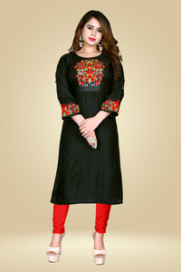 Black kurta flipkart sales