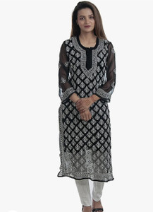CHIKANKARI BY KK Women Chikan Embroidery Straight Kurta Buy CHIKANKARI BY KK Women Chikan Embroidery Straight Kurta Online at Best Prices in India Flipkart