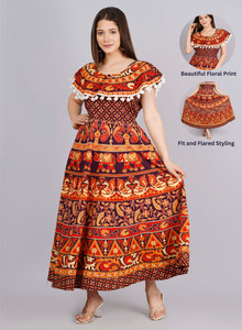Presha Women Gown Brown Dress Buy Presha Women Gown Brown Dress
