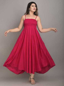 Aarchi Women A line Red Dress Buy Aarchi Women A line Red Dress