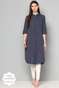 Aurelia Women Striped Straight Kurta