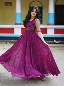 Flipkart simple gown on sale