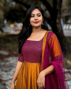 SNAPPY FASHION Anarkali Gown Price in India Buy SNAPPY FASHION Anarkali Gown online at Flipkart