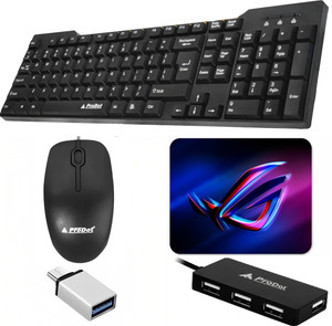 The Originals Alive Set of 5 Keyboard and Mouse Combo with USB Hub C Type OTG Cable Mouse Pad Combo Set Price in India Buy The Originals Alive Set of 5 Keyboard and