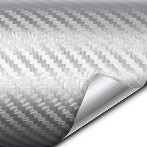 EliteAuto Premium Carbon fibre Silver multipurpose Vinyl Wrap