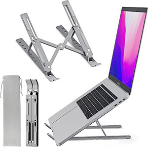 Adjustable tabletop shop laptop stand