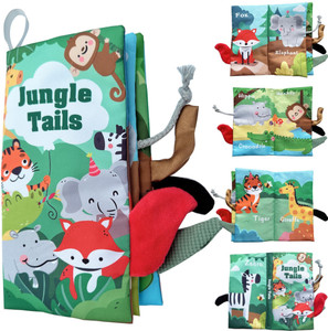 Learning Tails Children's Cloth Books, Tear-Resistant with Rustling Sound