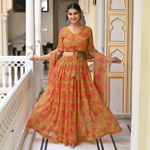 Peachmode Printed Stitched Lehenga Choli Buy Peachmode Printed Stitched Lehenga Choli Online at Best Prices in India Flipkart