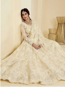 White lehenga flipkart top