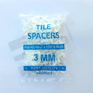 Tile spacers for shop floor tiles