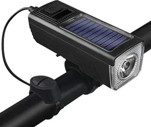 Solar powered discount bike light