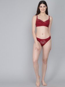 maroon Bra Panty Set