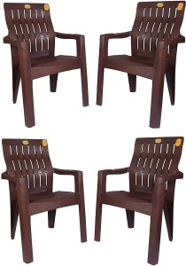 Anmol Kelvin Orthopaedic Brown Chair Fully Comfort & Weight Bearing Capacity 150Kg Plastic Living Room Chair