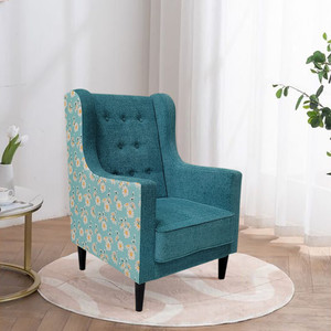 Sea green accent sale chair