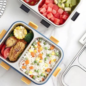 4tens Leak Proof 3 Compartment Stainless Steel Lunch Boxes  Tiffin Box for Adult Kids 1 Containers Lunch Box 