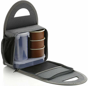 Steel lunch box for office with bag discount
