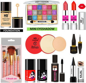 Lady FASHION 15 Pcs. Xclusive Makeup Kit XCM01S036 Price in