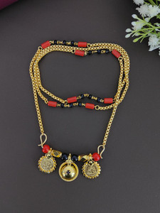 VARNI JEWELLRY One Gram Gold Plated Traditional Tanmaniya Vati
