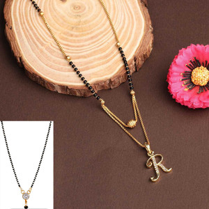 JETWAL R Name Pendant Diamond Attached Alphabet Word R Locket with 18 Inch Chain Alloy Mangalsutra Price in India Buy JETWAL R Name Pendant Diamond Attached Alphabet Word R Locket with