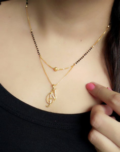 Mangalsutra design clearance with name pendant
