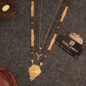 FELIKS JEWELS One gram kalkati Handmade Gold Plated Alloy