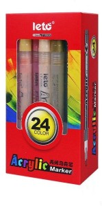 Levin Acrylic Paint Marker Pens 48 Colors 0.7MM