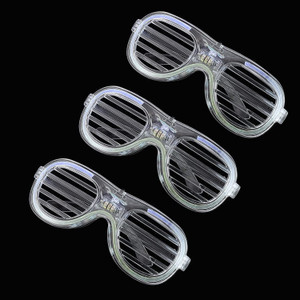Quick Bachlore Party Light Up Shutter Led Neon Rave Glasses Party