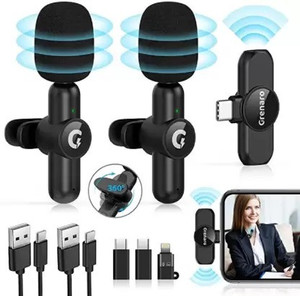 Bs Spy Mic K9 Type C Dual Mic Microphone Wireless Bluetooth Collar