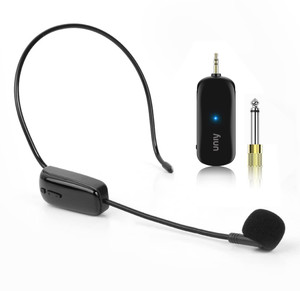 Cordless headset with microphone clearance