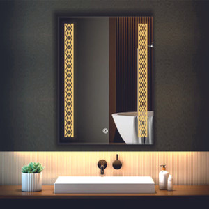 PRINCE ART Led Mirror with Light Bathroom Wall Decor Makeup Room