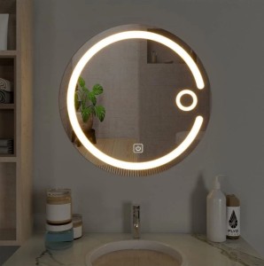 Aklighting 24 x 24 LED Mirror with Touch Sensor for Bathroom/Home