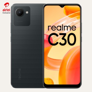 Realme C30 - Locked with Airtel Prepaid (Denim Black, 32 GB)(3 GB RAM)