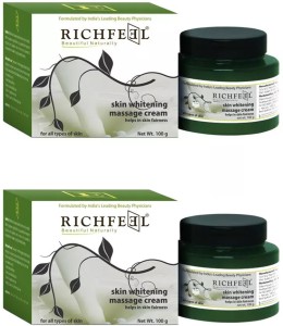 RICHFEEL Skin Whiten. Massage Cream 100 Gms Pack of 2 Price in