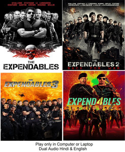 The Expendables 1 to 4 Film series in Hindi English both Play only in Computer or Laptop HD Print without poster Price in India Buy The Expendables 1 to 4 Film series in Hindi English both Play only i...