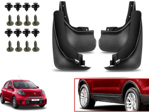 AUTO PEARL Front Mud Guard Rear Mud Guard For Nissan Micra NA