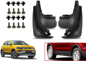 AUTO PEARL Front Mud Guard Rear Mud Guard For Volkswagen Taigun