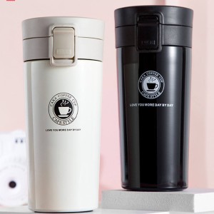 Stainless Steel Coffee Cup Thermos Mug Leak-Proof Hot Water Thermos Bottle  Vacuum Flask Insulated Cup Child Thermal Mug 380ML