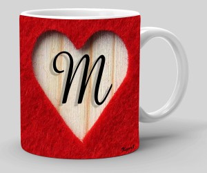 Heart Letter M Name Initials Spelling Love Gift' Tote Bag