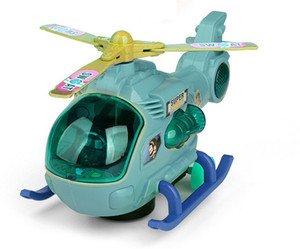 Littlin Musical Cartoon Helicopter Toy with Light for Kids