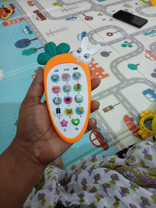 SALEOFF Carrot Radish Style Baby Cell Phone Toy With Light