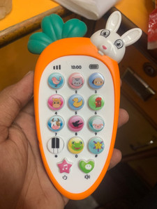 Haulsale Carrot Radish Style Baby Cell Phone Toy With Light