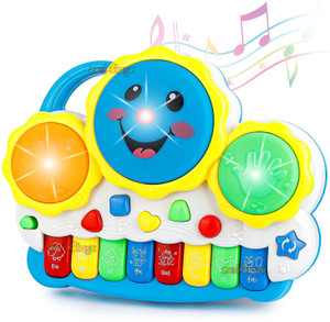 Drum keyboard toy top